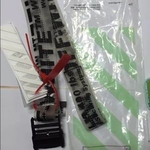 Off White Transparent Belt